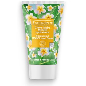 کرم آبرسان دست گل یاس و نارگیل مونوی اولودرم Evoluderm Monoi حجم 50 میلی لیتر