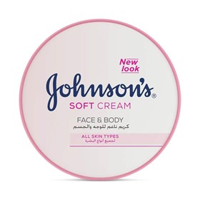 کرم مرطوب کننده صورت و بدن جانسون Johnsons Soft Cream حجم 200 میلی لیتر