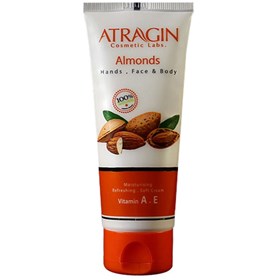 کرم مرطوب کننده روغن بادام عطراگین Atragin Almonds حجم 75 میلی لیتر