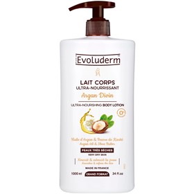 لوسیون بدن روغن آرگان اولودرم Evoluderm Argan divin حجم 1 لیتر