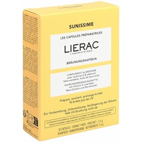 کپسول آماده سازی پوست برای برنزه لیراک Lierac Sunissime caps بسته 30 عددی