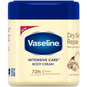 کرم بدن آبرسان عمیق جوی دوسر وازلین Vaseline Dry Skin Repair حجم 400 میلی لیتر
