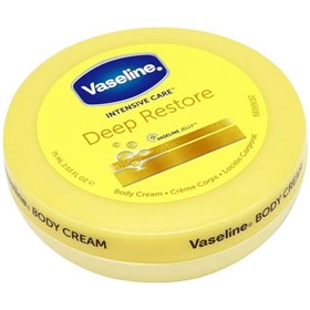 کرم مرطوب کننده و بازسازی کننده بدن وازلین Vaseline Deep Restore حجم 75 میلی لیتر