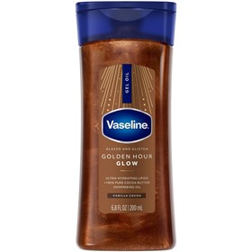 روغن برنزه کننده و درخشان کننده بدن وازلین Vaseline Golden Hour حجم 200 میلی لیتر