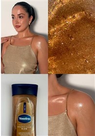 روغن برنزه کننده و درخشان کننده بدن وازلین Vaseline Golden Hour حجم 200 میلی لیتر