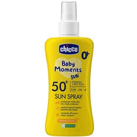 اسپری ضدآفتاب کودک چیکو Chicco Baby Moments Sun حجم 150 میلی لیتر