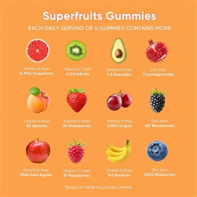 مکمل پاستیل میوه های سوپر فروت گلی نوتریشن Goli Superfruits تعداد 60 عدد