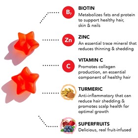 مکمل پاستیلی مولتی ویتامین تقویت موی هیرتامین Hairtamin Gummy Stars تعداد 60 عدد