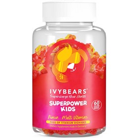 مکمل پاستیل ویتامین های ضروری کودکان آیوی بیرز Superpower Kids بسته 60 عددی