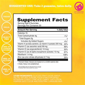 مکمل پاستیل برنزه کننده پوست آیوی بیرز Superpower Boost Tan بسته 60 عددی
