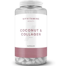 مکمل تقویت پوست و موی نارگیل و کلاژن مای ویتامینز Myvitamins Coconut Collagen تعداد 180 عدد