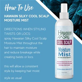 اسپری آبرسان و تسکین دهنده مو و پوست سر هاوایین سیلکی Hawaiian Silky Cool Scalp حجم 238 میلی لیتر