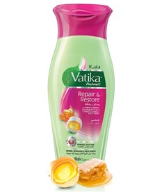شامپو ترمیم کننده عسل و تخم مرغ واتیکا Vatika Repair Restore حجم 400 میلی لیتر