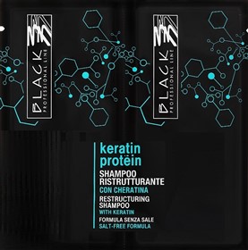 شامپو بازسازی کننده پروتئین کراتین بلک پروفشنال Black Keratin Protein حجم 1000 میلی لیتر