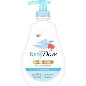 شامپو رطوبت رسان سر و بدن کودک داو Dove Baby Head to Toe Rich Moisture حجم 400 میلی لیتر