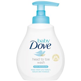 شامپو رطوبت رسان سر و بدن کودک داو Dove Baby Head to Toe Rich Moisture حجم 200 میلی لیتر