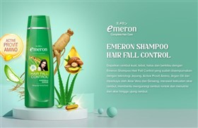 شامپو ضد ریزش و تقویت موی امرون Emeron Hair Fall Control حجم 340 میلی لیتر