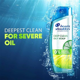 شامپو ضد شوره پوست سر چرب هد اند شولدرز Deep Clean Oily Scalp حجم 400 میلی لیتر