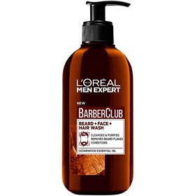 شامپوی مو و ریش آقایان لورال باربر کلاب LOreal Barber Club Beard Hair حجم 200 میلی لیتر