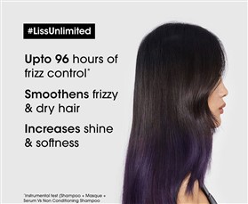 شامپو کراتینه صاف کننده موی حرفه ای لورال سری اکسپرت LOreal Liss Unlimited حجم 500 میلی لیتر