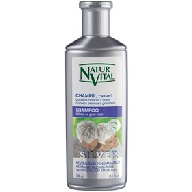 شامپو ضدزردی موهای سفید نیچرویتال سیلور NaturVital Silver حجم 300 میلی لیتر