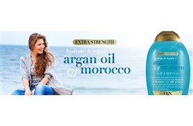 شامپو روغن آرگان مراکشی او جی ایکس Ogx Argan Oil Extra Strength حجم 385 میلی لیتر