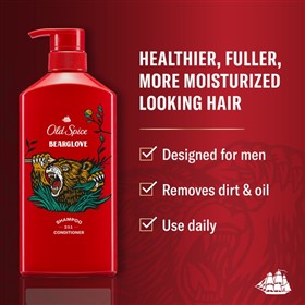شامپو و نرم کننده موی اولد اسپایس بیرگلاو Old Spice Bearglove حجم 650 میلی لیتر