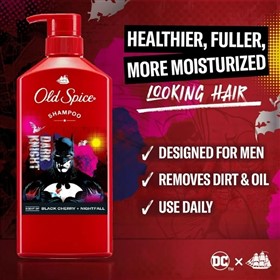 شامپو اولد اسپایس بتمن Old Spice Dark Knight حجم 650 میلی لیتر