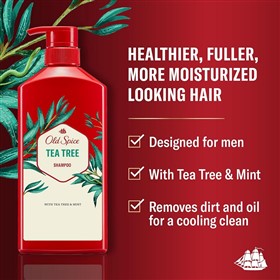 شامپو درخت چای اولد اسپایس Old Spice Tea Tree حجم 650 میلی لیتر