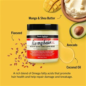 ماسک ترمیم کننده موهای فر آنت جکی Aunt Jackies Fix My Hair وزن 426 گرم