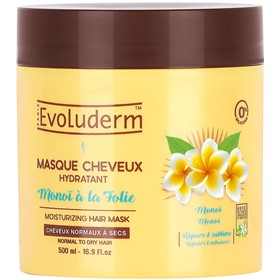 ماسک موی رطوبت رسان گل یاس و نارگیل مونوی اولودرم Evoluderm Monoi حجم 500 میلی لیتر