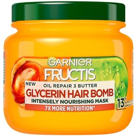 ماسک موی مغذی بمب گلیسیرین گارنیه Glycerin Hair Bomb حجم 320 میلی لیتر
