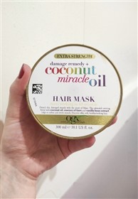 ماسک موی ترمیم کننده روغن نارگیل او جی ایکس Ogx Coconut Miracle حجم 300 میلی لیتر