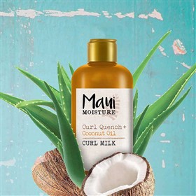 شیر موی آبرسان و ضدوز موهای فر و ضخیم روغن نارگیل مائوئی مویسچر Maui Coconut Oil حجم 236 میلی لیتر