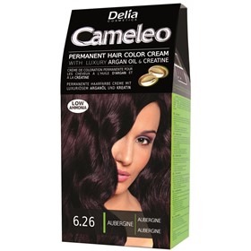 کیت رنگ موی دلیا کاملیو Delia Cameleo شماره 6.26 بادمجانی