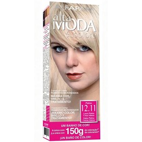 کیت رنگ مو آلتا مدا شماره 12.11 بلوند خاکستری فوق العاده روشن Alta Moda hair color