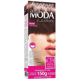 کیت رنگ مو آلتا مدا شماره 6.35 شکلاتی Alta Moda hair color