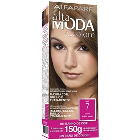 کیت رنگ مو آلتا مدا شماره 7 بلوند متوسط Alta Moda hair color