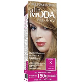 کیت رنگ مو آلتا مدا شماره 8 بلوند روشن Alta Moda hair color