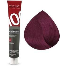 رنگ موی آتوسا 100 شماره V6-6.66 شرابی روشن Atousa Color