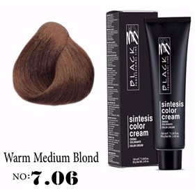 رنگ مو بلک پروفشنال لاین شماره 7.06 بلوند متوسط گرم Black Professional Line