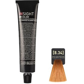 رنگ مو اینسایت مدل Insight Incolor شماره 8.34 بلوند روشن مسی طلایی