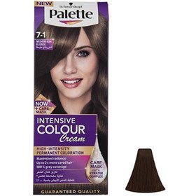 کیت رنگ مو پلت سری اینتنسیو شماره 7.1 بلوند خاکستری متوسط Palette Intensive
