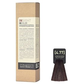 رنگ مو اینسایت مدل Insight Incolor شماره 4.77 قهوه ای بنفش عمیق