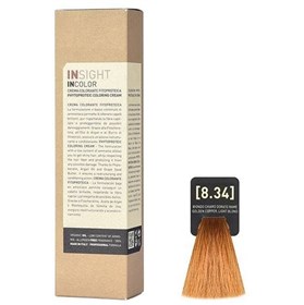 رنگ مو اینسایت مدل Insight Incolor شماره 8.34 بلوند روشن مسی طلایی