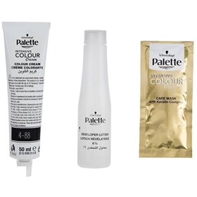 کیت رنگ مو پلت سری اینتنسیو شماره 4.88 قرمز تیره شدید Palette Intensive