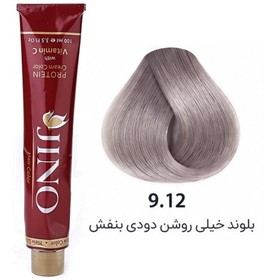رنگ موی ژینو شماره 9.12 بلوند دودی بنفش خیلی روشن
