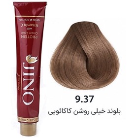 رنگ موی ژینو شماره 9.37 بلوند کاکائویی خیلی روشن