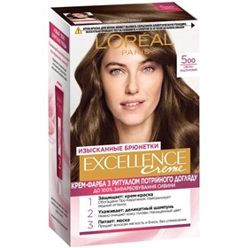 کیت رنگ موی لورال اکسلنس LOreal Excellence شماره 5.00 قهوه ای طبیعی روشن