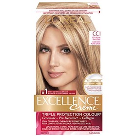 کیت رنگ موی لورال اکسلنس LOreal Excellence شماره CC1 بلوند خاکستری متوسط ملایم